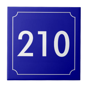 French Apartment Number Tile