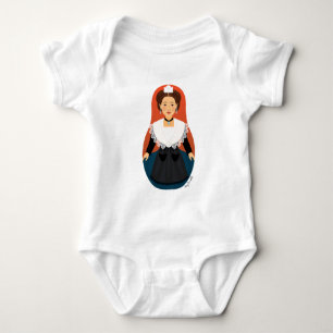French, Arles, Provence Matryoshka Baby Bodysuit