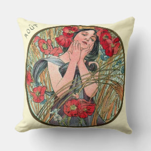 French Art Nouveau August Cushion