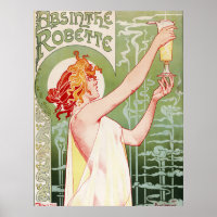 French art nouveau poster "absinthe Robette"