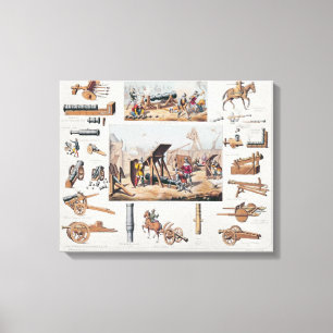 French artillery from the 14th and 15th centuries canvas print