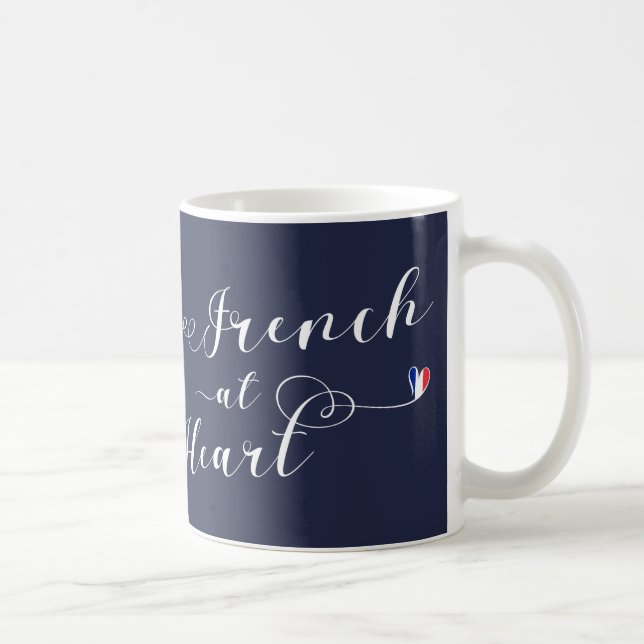 French At Heart Mug, France Coffee Mug (Right)