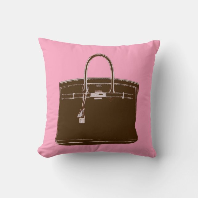 FRENCH BAG ON PINK PILLOW (Front)