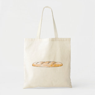 French baguette bread tote bag