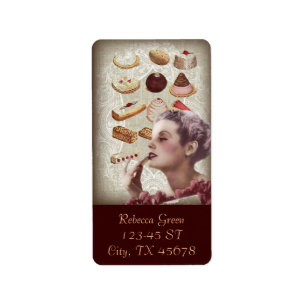 french bakery cupcake pastry desserts label