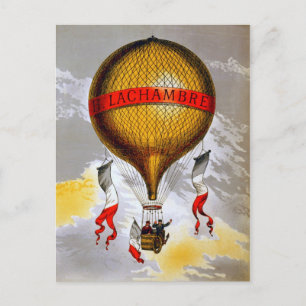 French Balloon Postcard