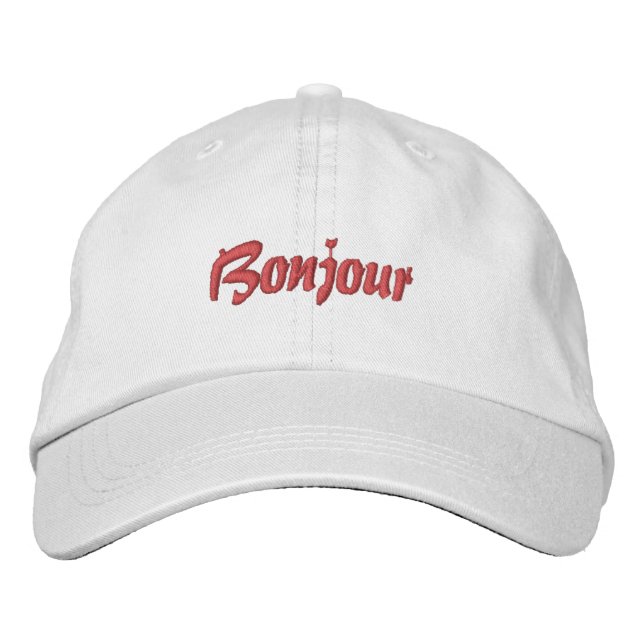 French Baseball Cap Bonjour (Front)