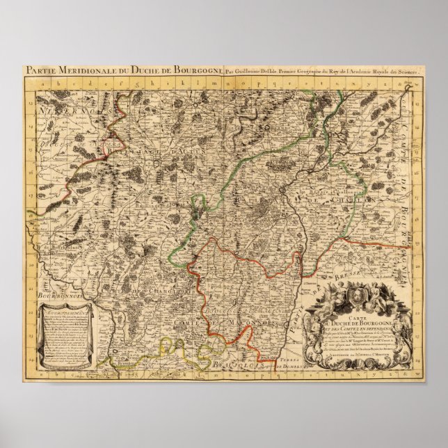 French battlefields and roads poster (Front)