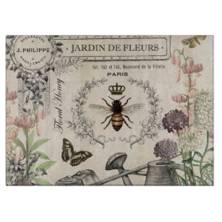 FRENCH BEE GARDEN CUTTING BOARD