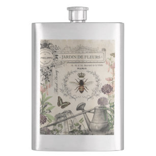 FRENCH BEE GARDEN HIP FLASK