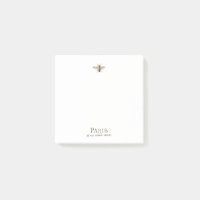 French Bee Paris Vintage Typography Sepia