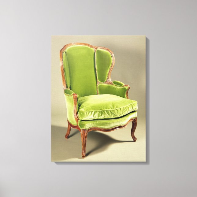 French bergere chair, c.1725 canvas print (Front)
