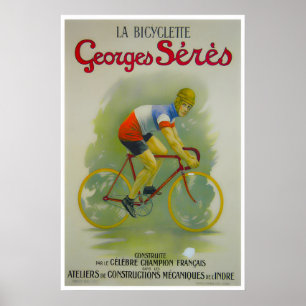 French Bike Poster Bicycling Art Cycling Print of
