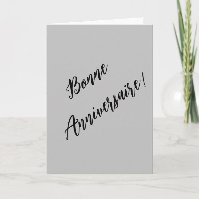 French birthday  card (Front)