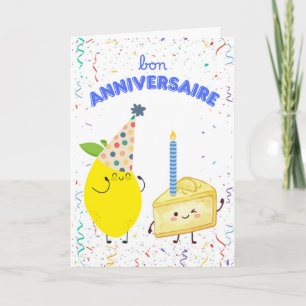 French Birthday Greetings Bon Anniversaire Card