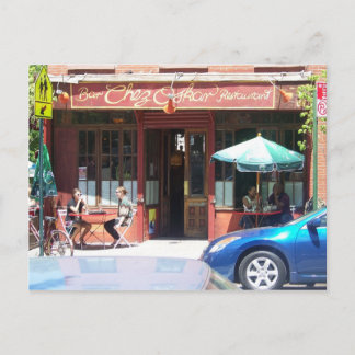 French bistro in Fort Greene Brooklyn Postcard