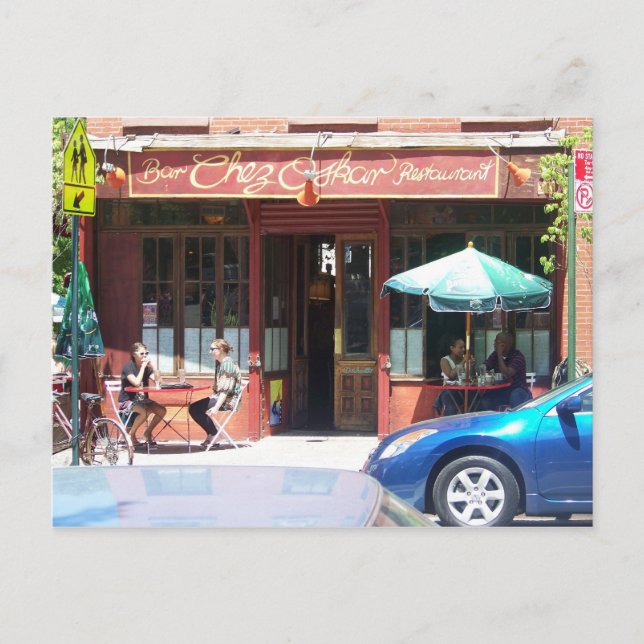 French bistro in Fort Greene Brooklyn Postcard (Front)