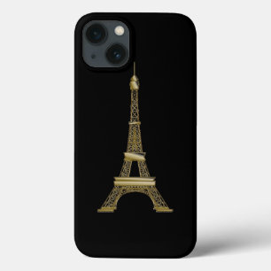 French Black & Gold Eiffel Tower iPhone 13 Case