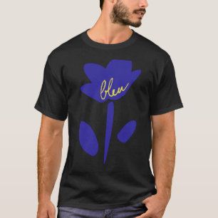 French Bleu Flower T-Shirt