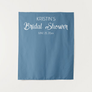 French Blue Bridal Shower Photo Backdrop Tapestry