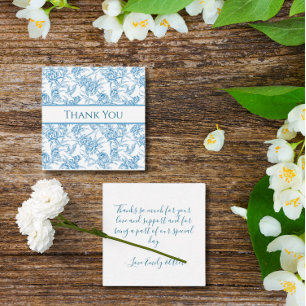 French Blue Chinoiserie Toile Grandmillennial Card