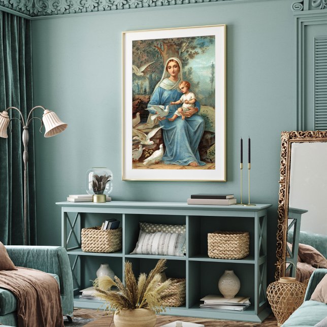 French Blue Madonna Poster (Creator Uploaded)