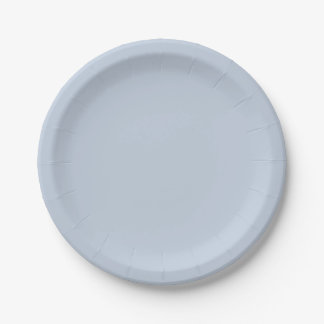 French Blue Paper Plates