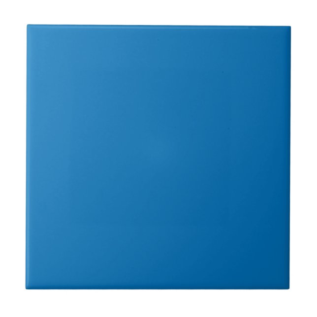 French Blue Solid Colour Tile (Front)