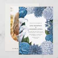 French Blue, Storm Slate & Petal Fog Wedding