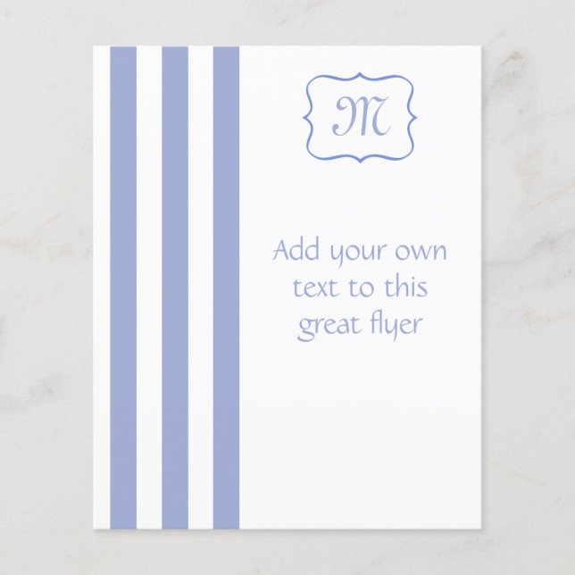 French Blue Stripes Flyer (Front)