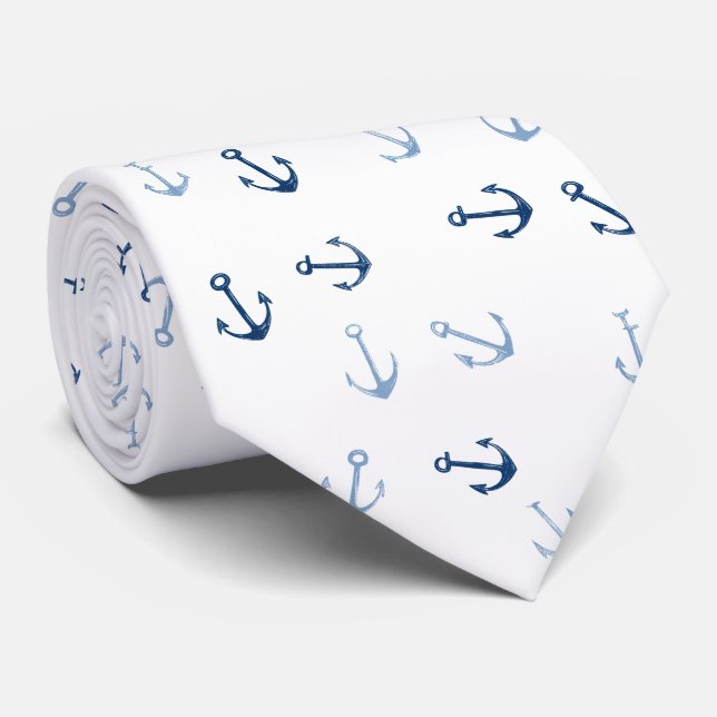 French Blue Tie (Rolled)