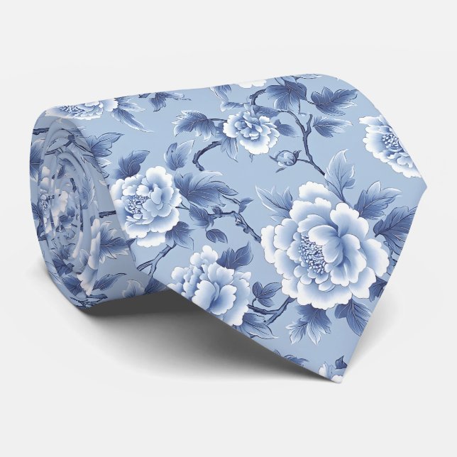 French Blue Tie (Rolled)