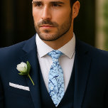 French Blue Tie<br><div class="desc">These French Blue neck ties feature delicate bird and floral illustrations in soft shades of blue—perfect for spring weddings, garden parties, or nature-inspired events. Designed for men who want something refined and graceful, each tie brings a romantic, fresh-air charm to formal outfits. Ideal for grooms, wedding guests, or anyone who...</div>