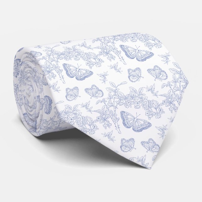 French Blue Tie (Rolled)