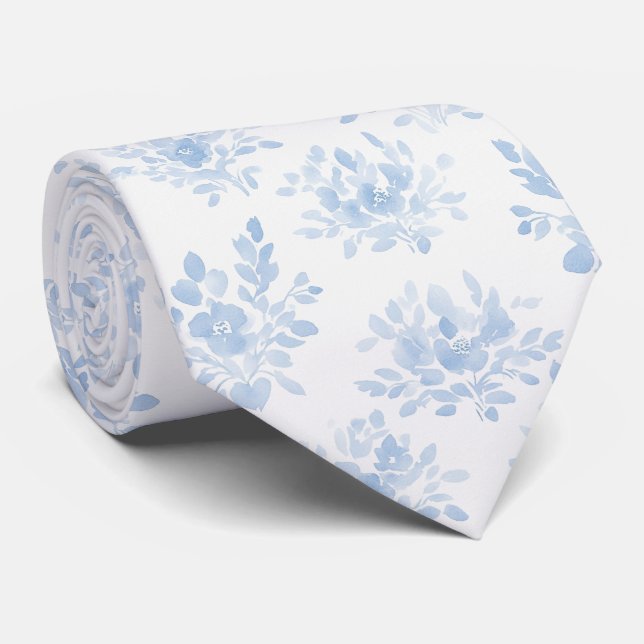 French Blue Tie (Rolled)