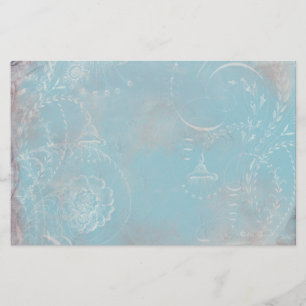 French Blue Toile Personal Stationery