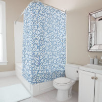 French Blue Vintage Flower Cascade