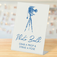 French Blue Whimsical Camera Photo Booth