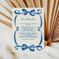 French Blue Whimsical Ribbon and Bow Wedding 