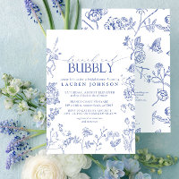 French Blue & White Floral Brunch & Bubbly Shower