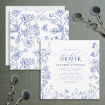 French Blue & White Victorian Floral Bridal Shower Invitation<br><div class="desc">Congratulations on your upcoming wedding! Celebrate in style with this spectacular French Blue & White Victorian Floral Bridal Shower design. It's the perfect way to celebrate such a milestone event. This extraordinary bridal shower invitation is a refreshing mix of traditional and modern style that your wedding guests will love. The...</div>