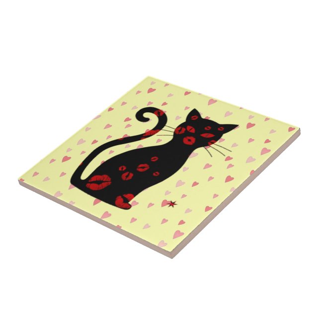 French:Bonne Soiree Ceramic Tile (Side)