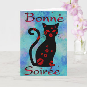 French:Bonne Soiree Greeting Card