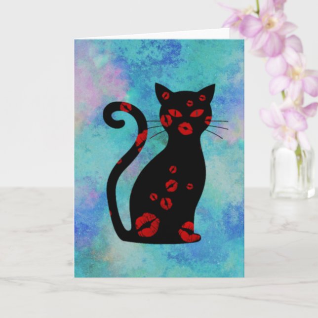 French:Bonne Soiree Greeting Card (Orchid)