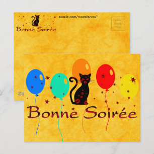 French:Bonne Soiree Postcard
