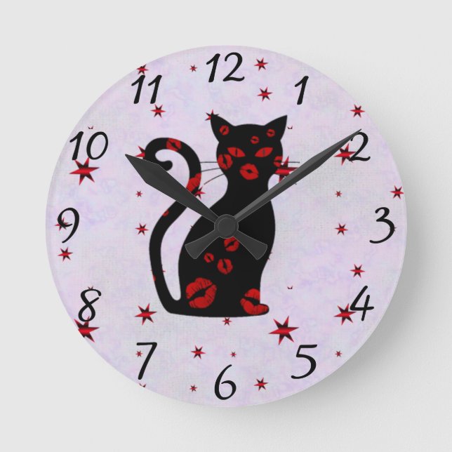 French:Bonne Soiree Round Clock (Front)