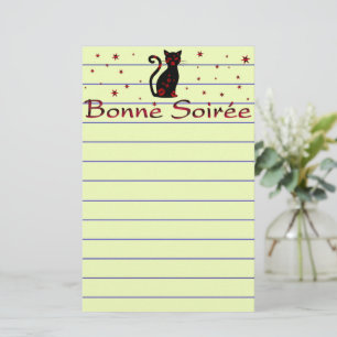 French:Bonne Soiree Stationery