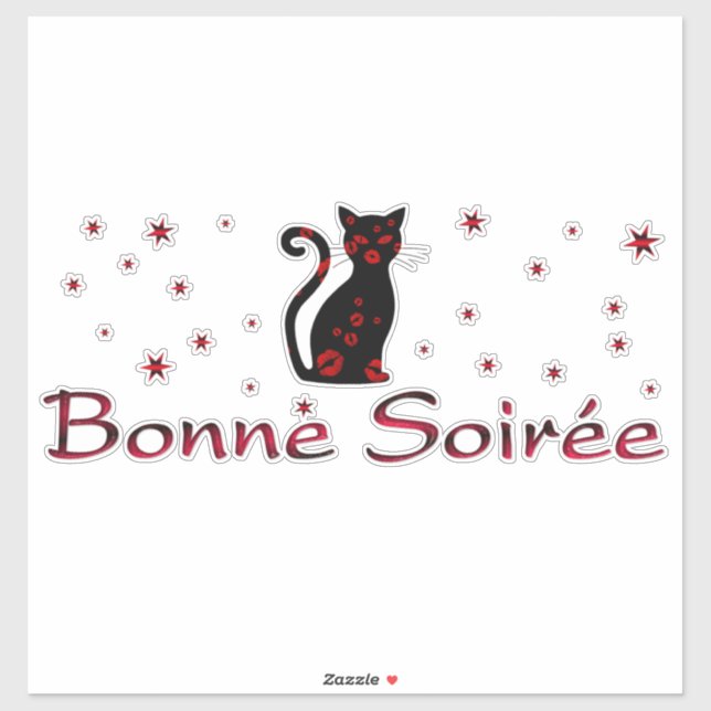 French:Bonne Soiree Sticker (Sheet)