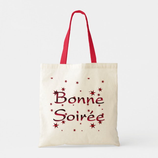 French:Bonne Soiree Tote Bag (Back)