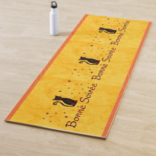 French:Bonne Soiree Yoga Mat